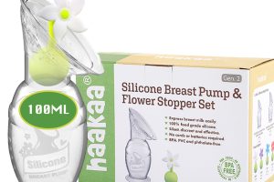 ハーカー シリコンブレストポンプ (3.4 fl oz (100 ml) 専用フラワーストッパー付き、母乳コレクター、ハンズフリー授乳機、自動搾乳 (ホワイト) 10 ハーカー シリコンブレストポンプ (3.4 fl oz (100 ml) 専用フラワーストッパー付き、母乳コレクター、ハンズフリー授乳機、自動搾乳 (ホワイト)